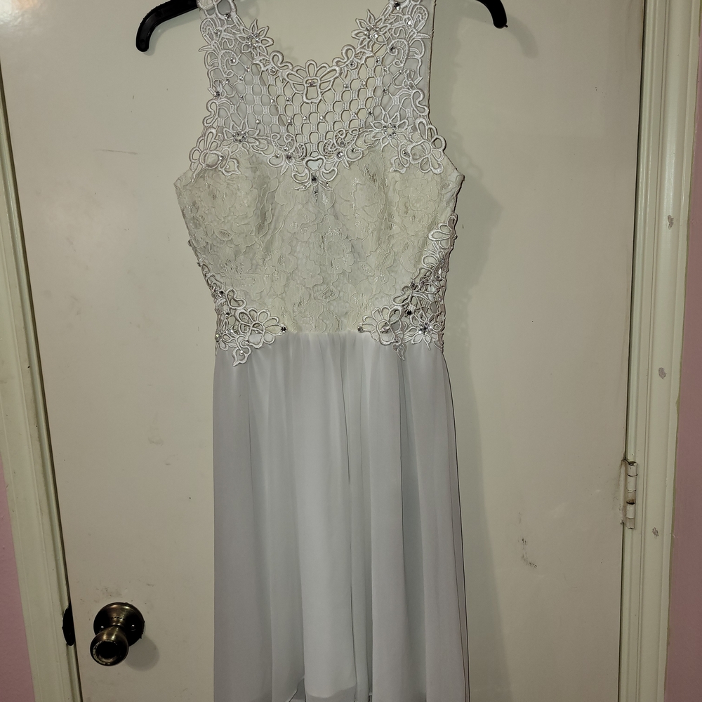 City Triangles Ivory Lace Dress